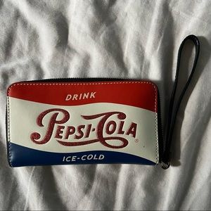 pepsi cola coach wristlet